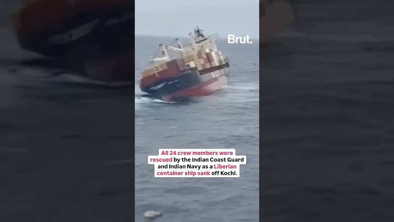 Liberian ship MSC ELSA 3 capsized off the coast of Kochi on 25 May. All crew members were rescued.