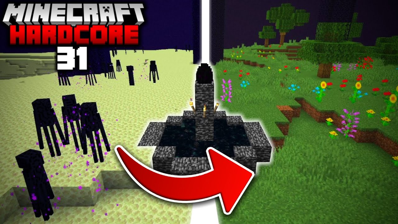 Превращение КОНЦА в ЗАВТРАШНИЙ МИР в Minecraft Hardcore (#31)