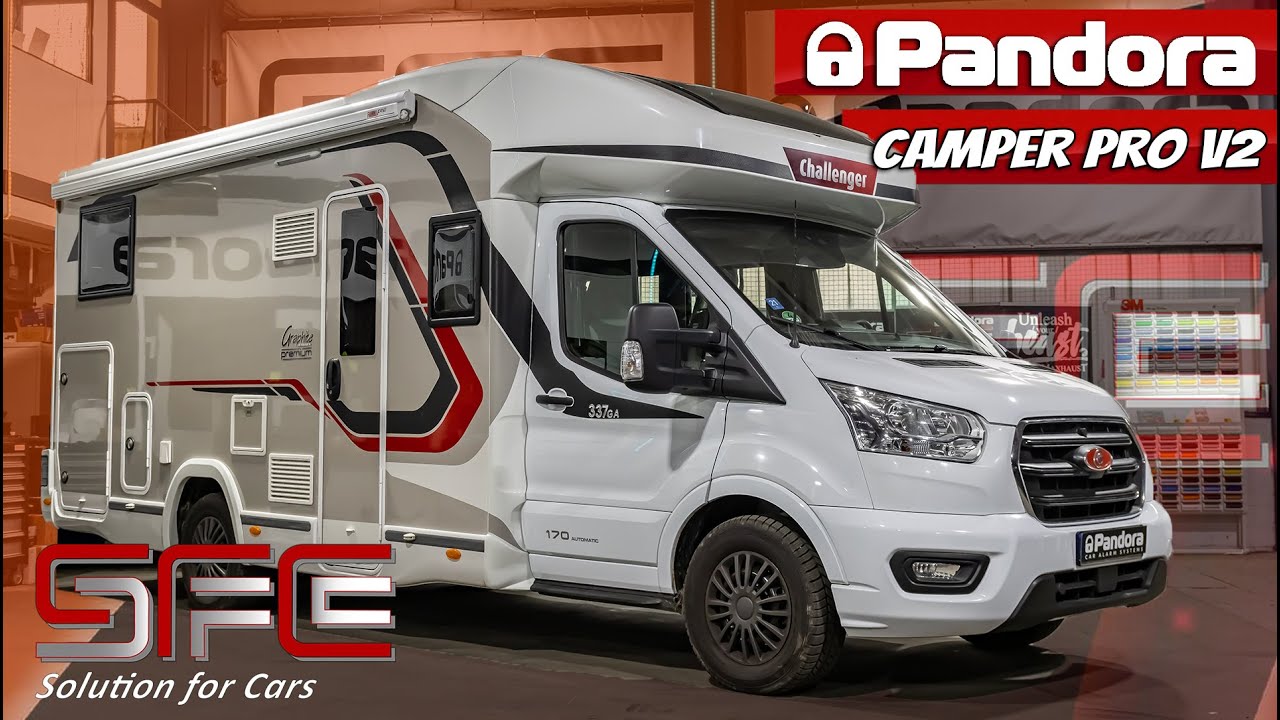 Alarmanlage im Ford Challenger 337 GA Graphite Premium - Pandora Camper Pro V2