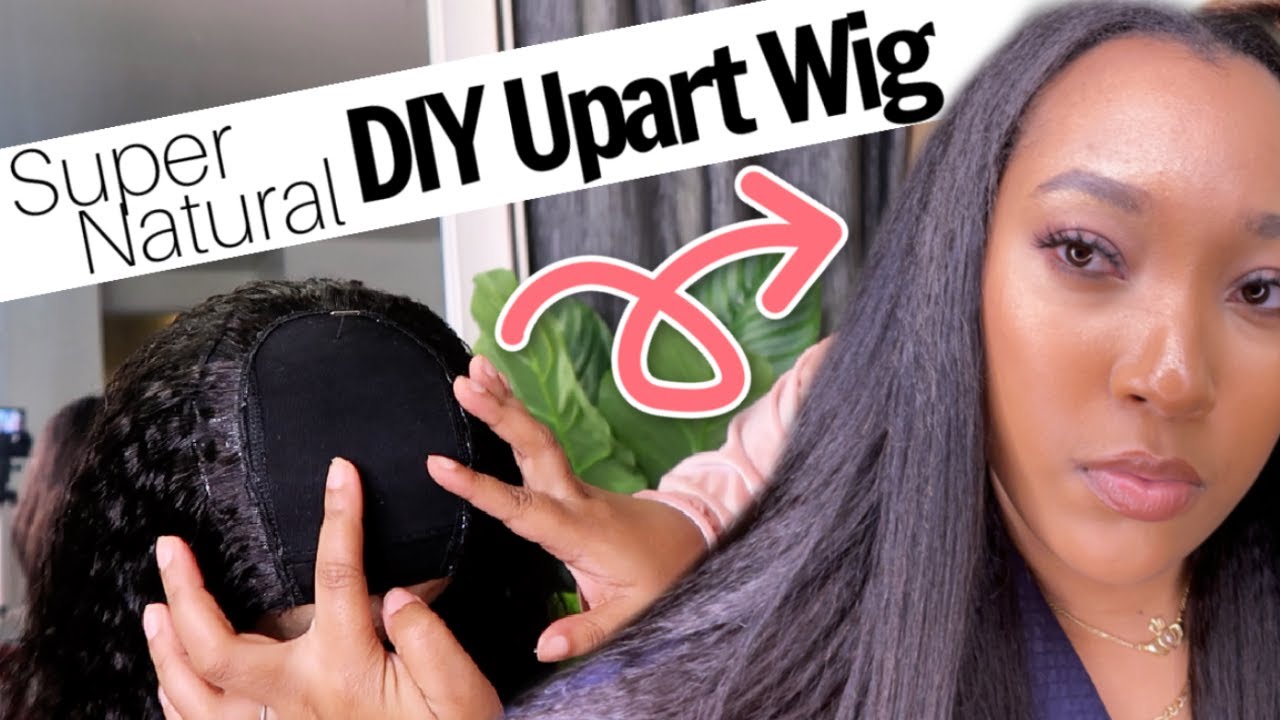 HOW TO MAKE A U-PART WIG | No Sewing Required! Ft. Tinashe Kinky Straight Hair