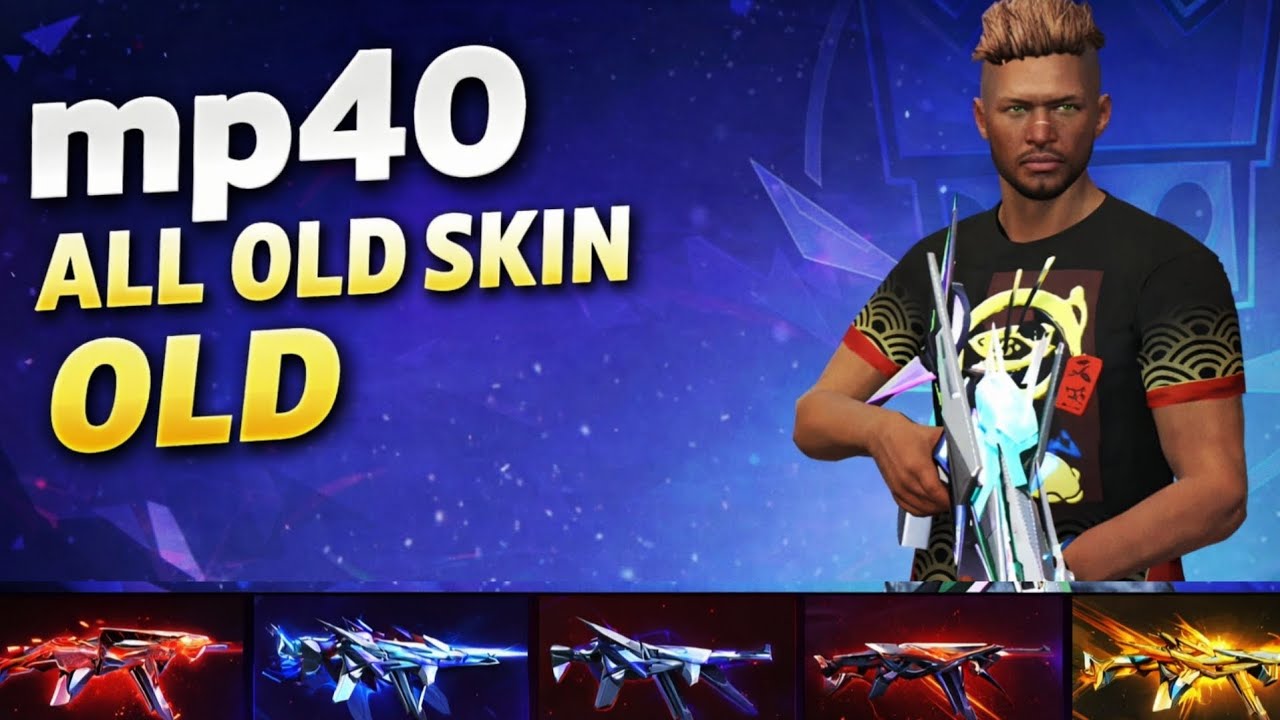 OG MP40 Skins Full Collection 🔥 | Old is Gold ||  Free Fire MP40 Gun Skin