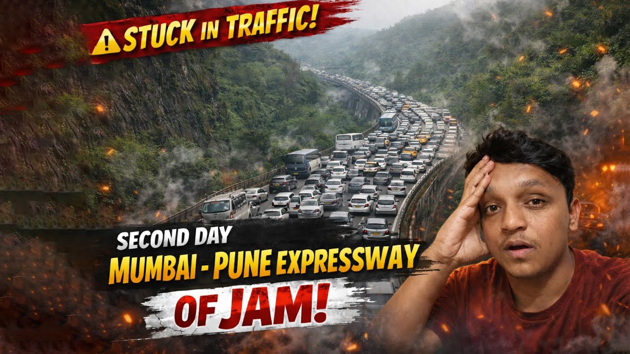Mumbai–Pune Expressway भयंकर Traffic Jam 🚗 | Day 2 Reality | Lonavala Ghat | Rupesh OnAir