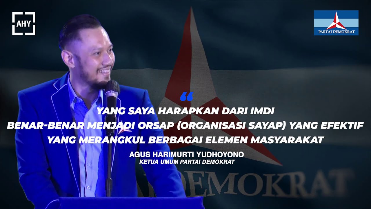 AHY Berharap IMDI Bantu Besarkan Partai Demokrat