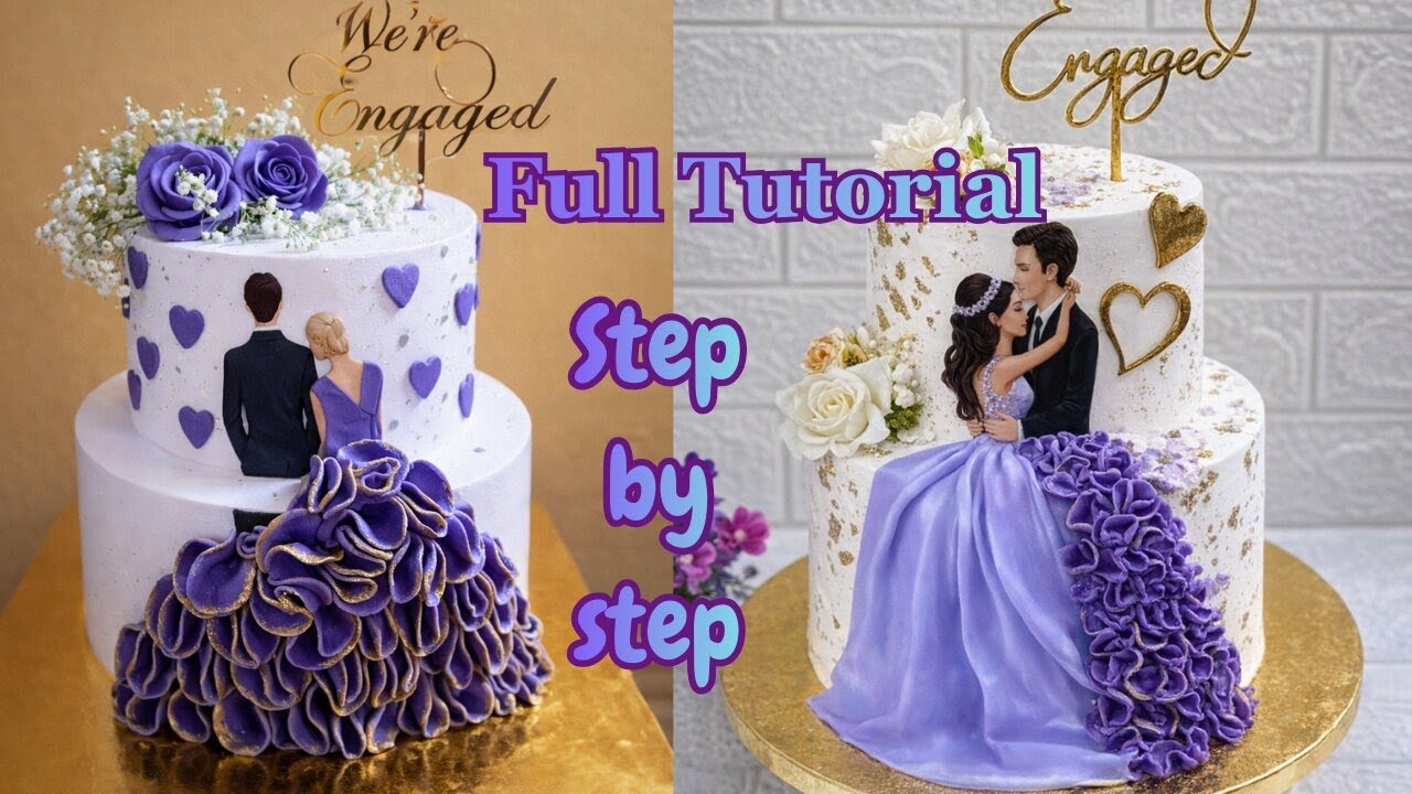 Engagement Cake | Wedding Cake | Couple Cake | #cakecalorie