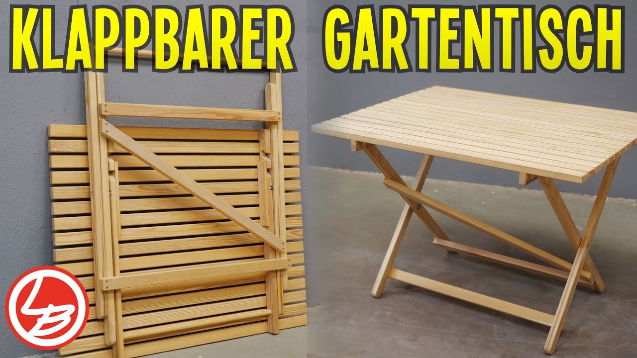 Platzsparenden Gartentisch selber bauen