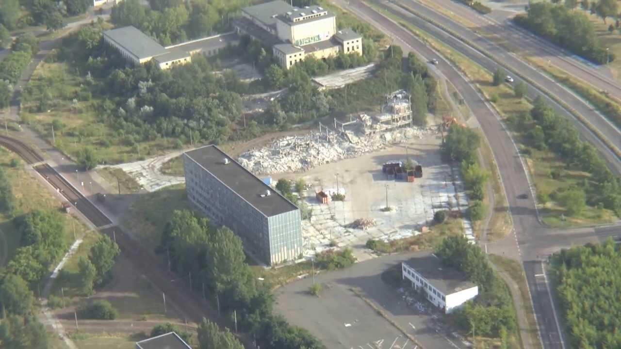 Abriss der X-Häuser in Schkopau Buna X50