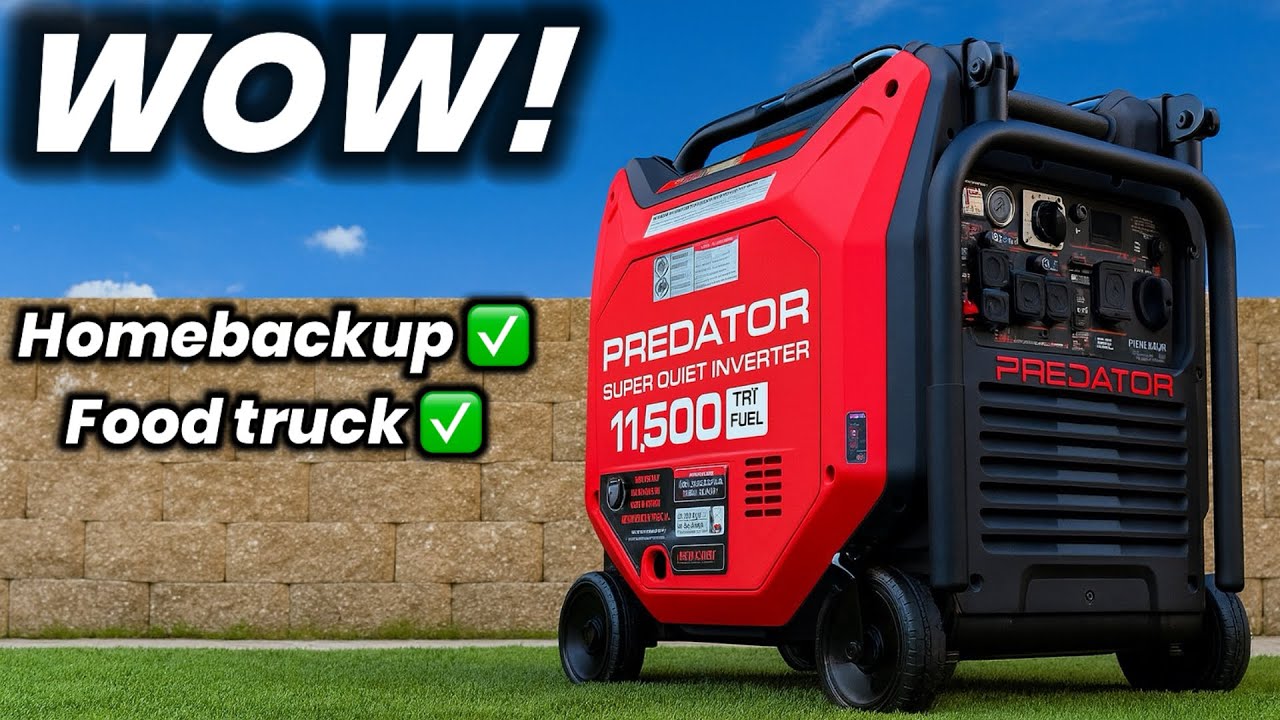 Я протестировал инверторный генератор Harbor Freight Predator мощностью 11500 Вт!