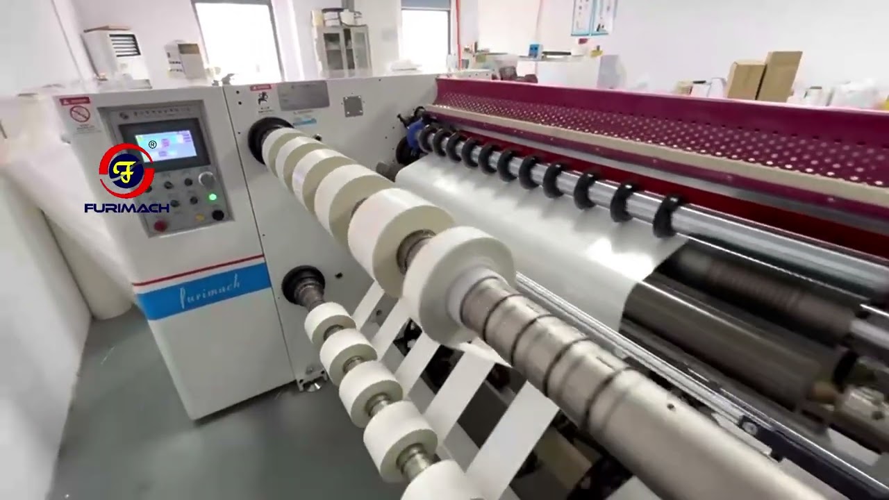 Double Shaft Double-sided Tape Slitting Machine#highprecision #slittingmachine #doubleside #factory
