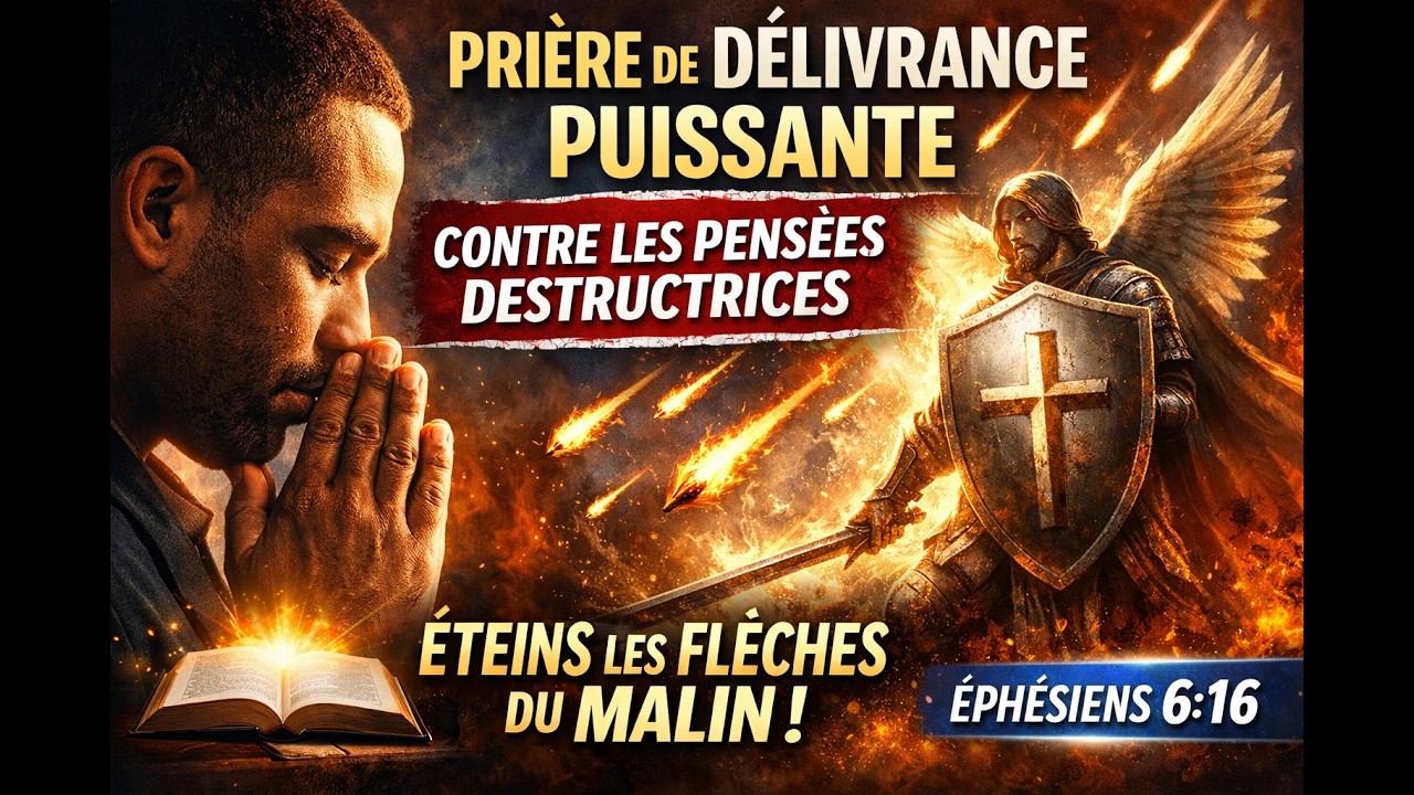 PRIÈRE DE DÉLIVRANCE PUISSANTE Contre les Pensées Destructrices  Éteins les Flèches du Malin Éphésie
