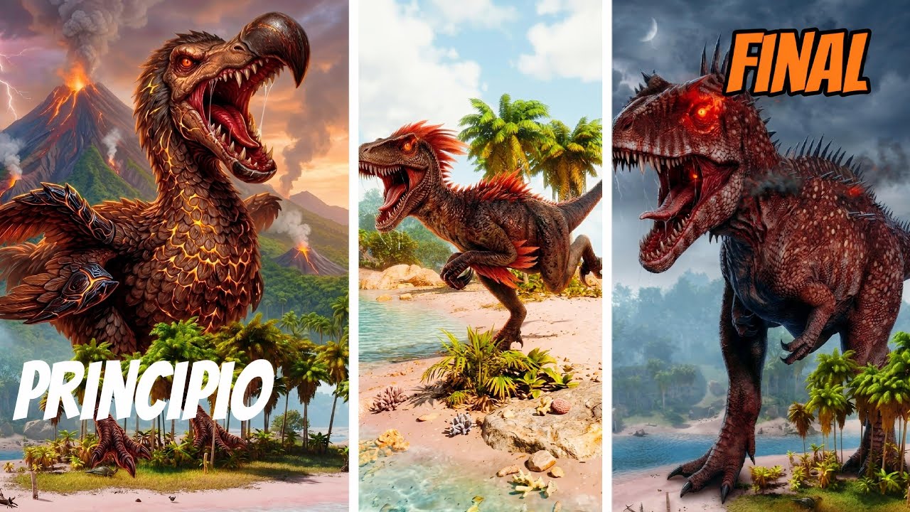SOBREVIVO evolucionando DE UN DÉBIL dodo HASTA UN Poderoso CARCHA EN ARK ASCENDED 