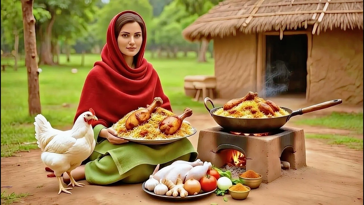 Miniature Doll Chicken Biryani ASMR | Tiny Pakistani Village Kitchen Cooking