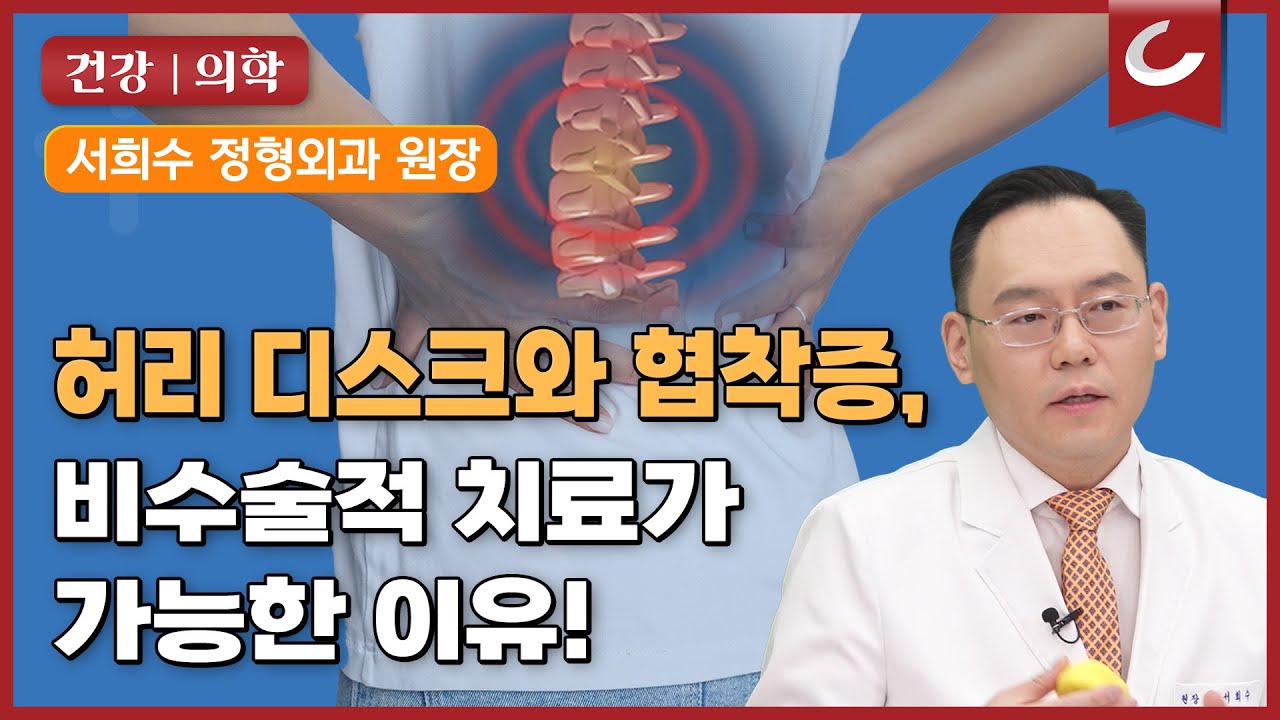 허리 디스크와 협착증, '비수술적 치료'가 가능한 과학적인 이유 @제애정형외과 서희수 대표원장