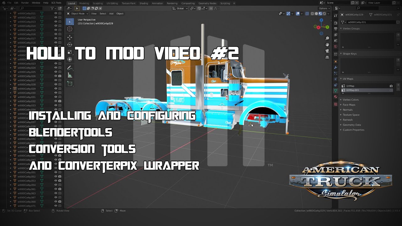 How to Mod for SCS | Step Two | Installing SCS Blendertools, Conversion Tools and Converterpix