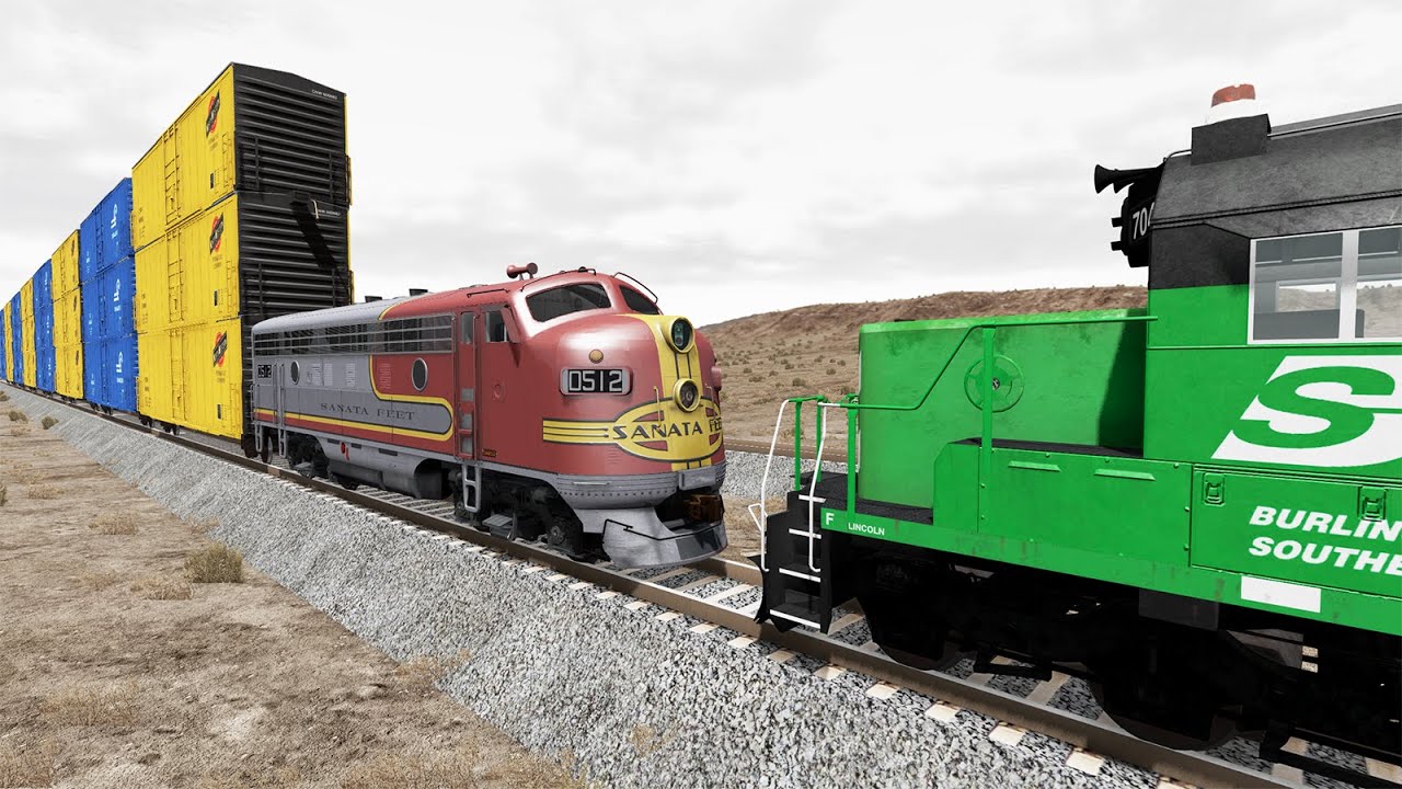 Crazy High Speed Train Crashes #27 - Beamng drive | Dancing Cars
