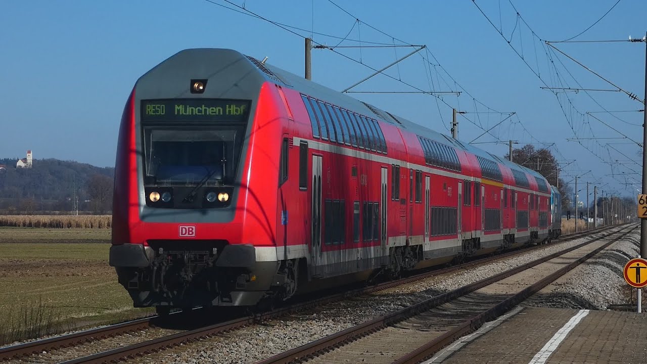 Gündlkofen mit Umleitern! Mit 146 246 und 193 828.