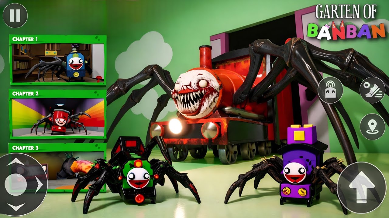 Garten Of Banban - Spider Train Monster Survival (Главы 1, 2, 3) Новое обновление