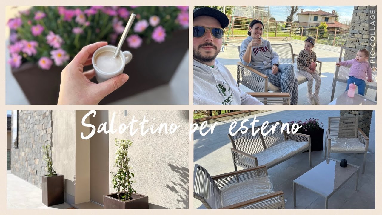 SALOTTINO ESTERNO, FIORI E COLORE ALLA CASA