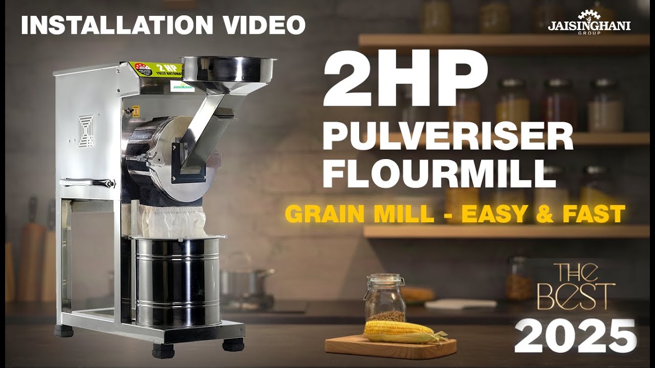 Jaisinghani Group 2 HP Full Auto. Pulveriser Flour Mill Machine | Make Fresh Atta at Home in 2025