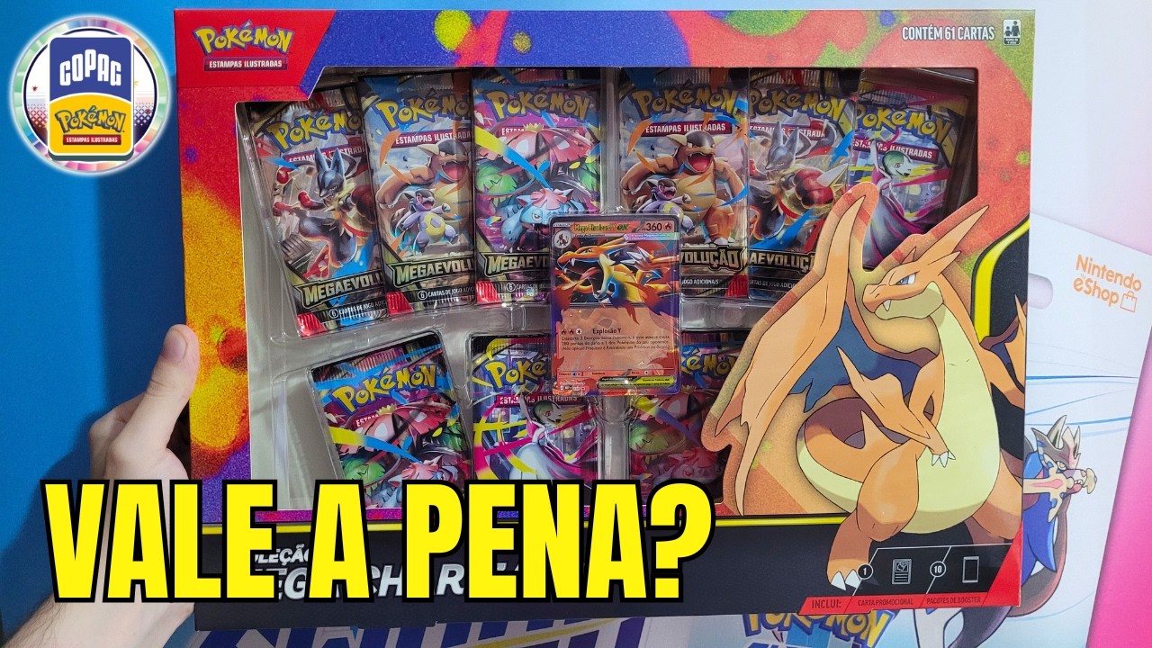 ABRI ANTES DO LANÇAMENTO! 🔥 Box Mega Charizard Y de Cartas Pokémon TCG 😱