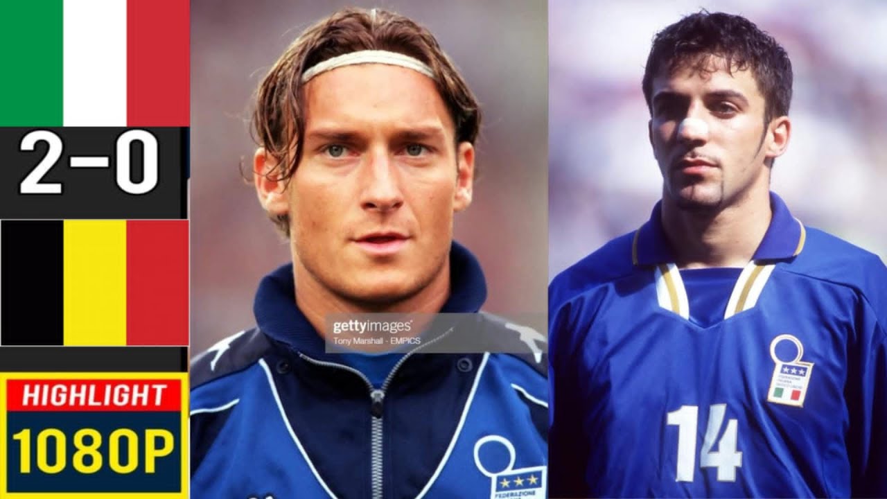 Italy 2 x 0 Belgium ( Totti, Del Piero, Maldini)   ● UEFA Euro 2000 Extended Goals & Highlights