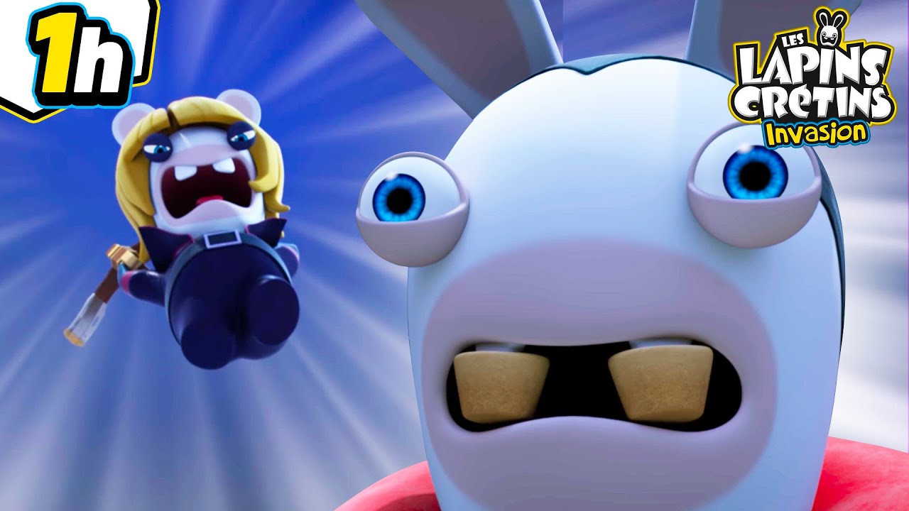 Bataille déguisée chez les Lapins ! 🧛🎃 Halloween 2025 | Les Lapins Crétins Invasion 🐰 | Dessin animé