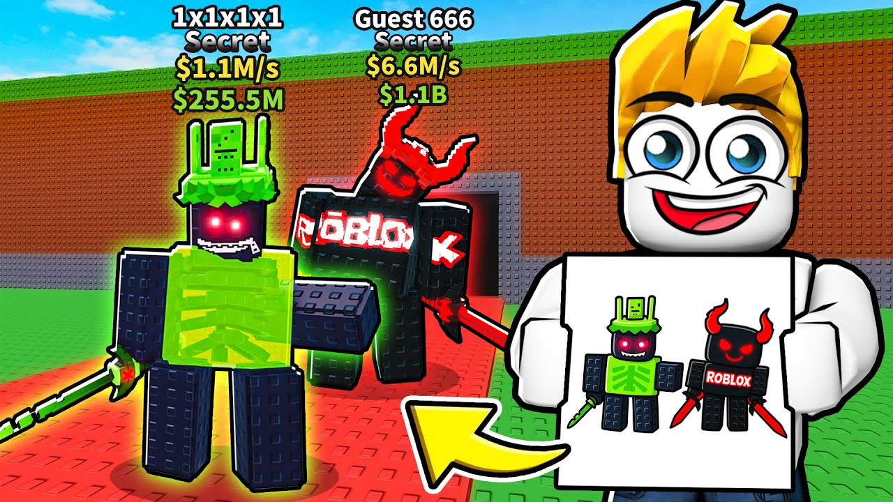 我在偷一個腦腐裡畫的所有東西都會變成真的...(1x1x1x1儀式活動)【Roblox 機械磚塊】
