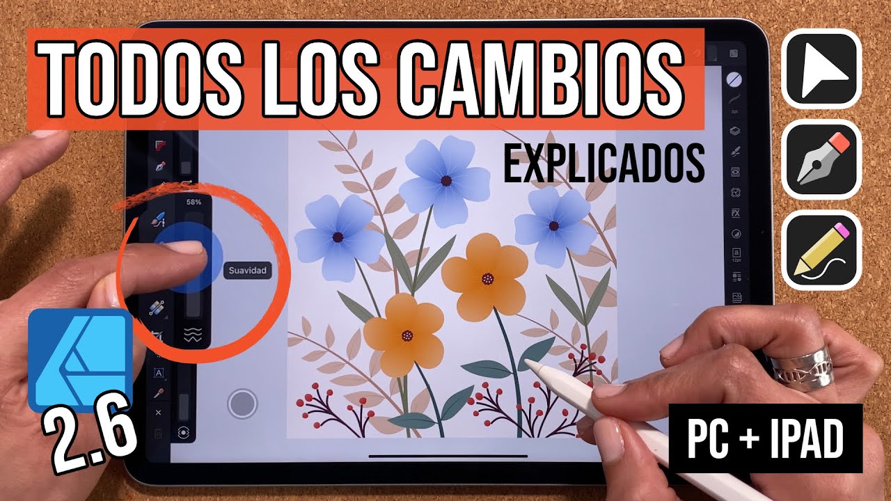 Todas las novedades de la Actualizaci&oacute;n 2.6 | Tutorial Affinity Designer iPad + PC