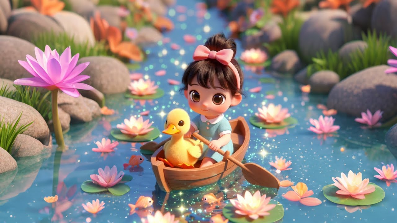 🚤 Row Row Row Your Boat 🌈 | Happy Kids Song 🎶 | 30 Minutes Loop | Garden of Joy