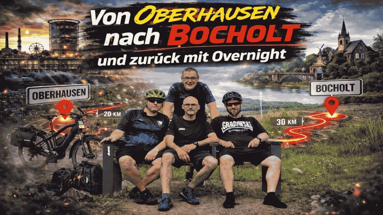 AB nach Bocholt mit Overnighter.