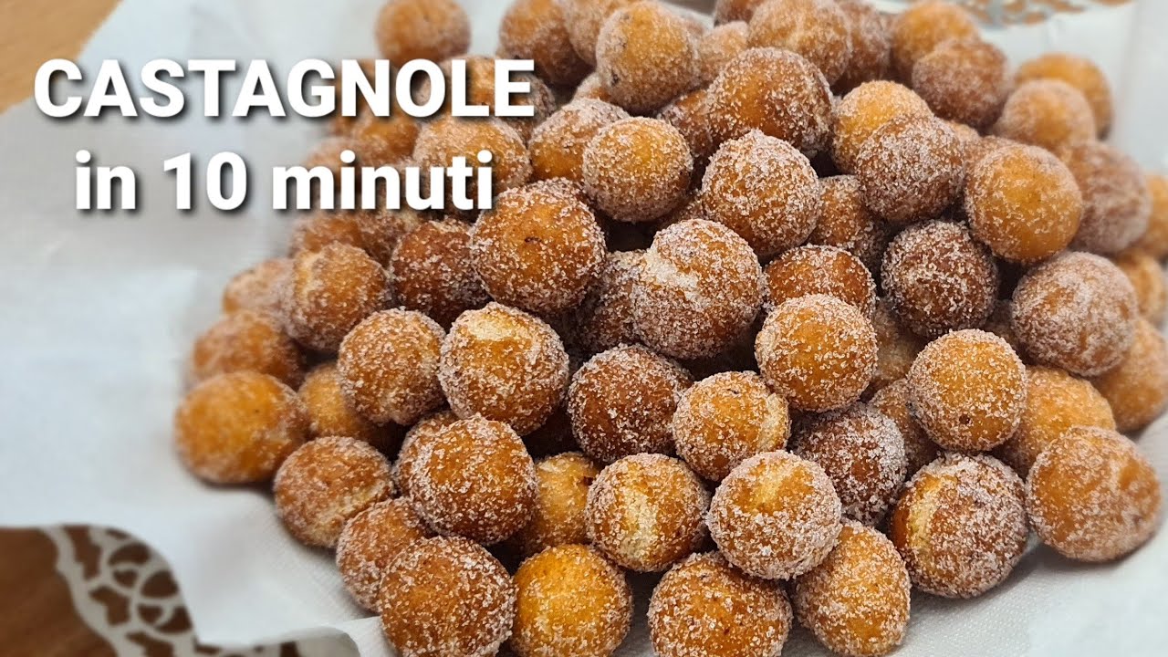 CASTAGNOLE IN SOLI 10 MINUTI!
