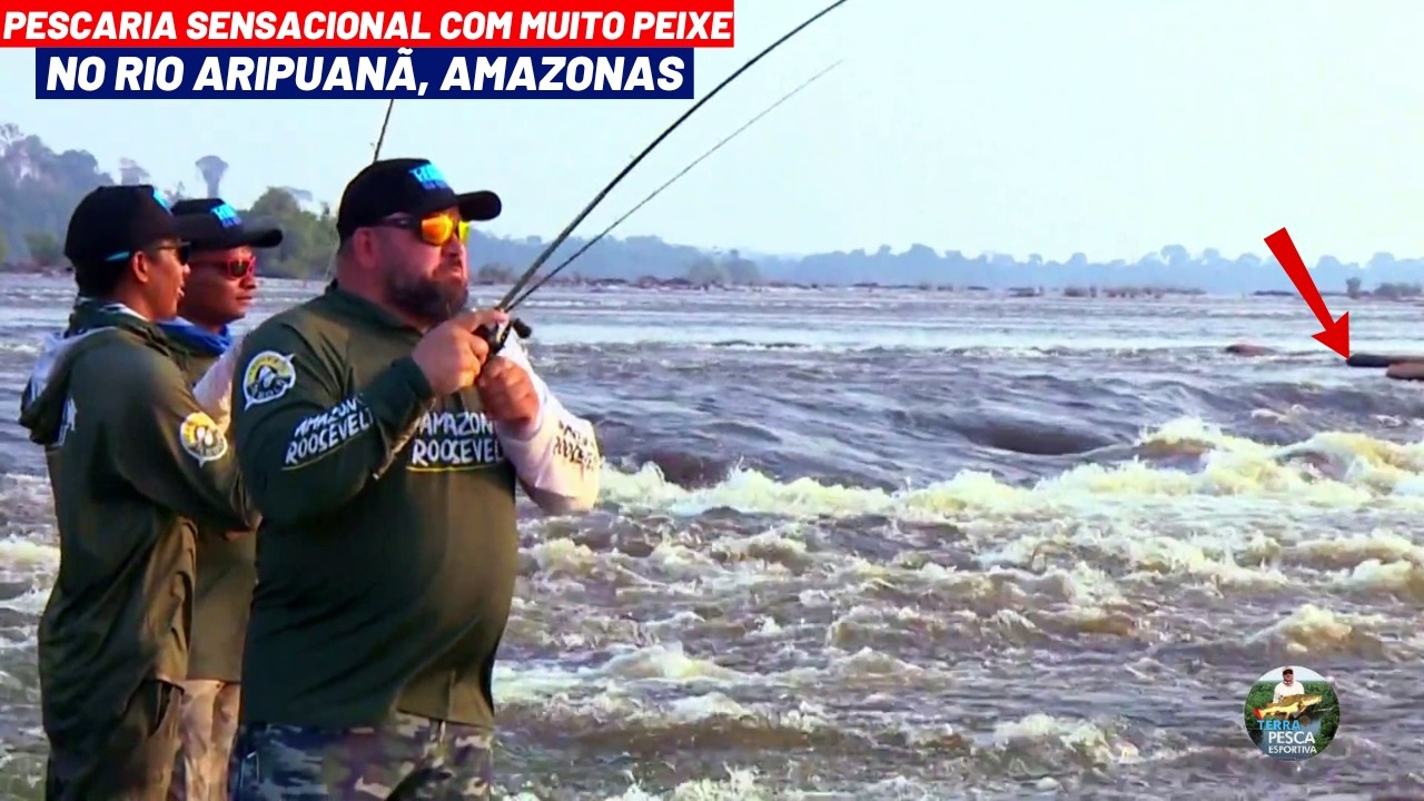 AMAZÔNIA INCRÍVEL!  PESCARIA SENSACIONAL NO RIO ARIPUANÃ COM MUITO PEIXE NA PONTA DA LINHA