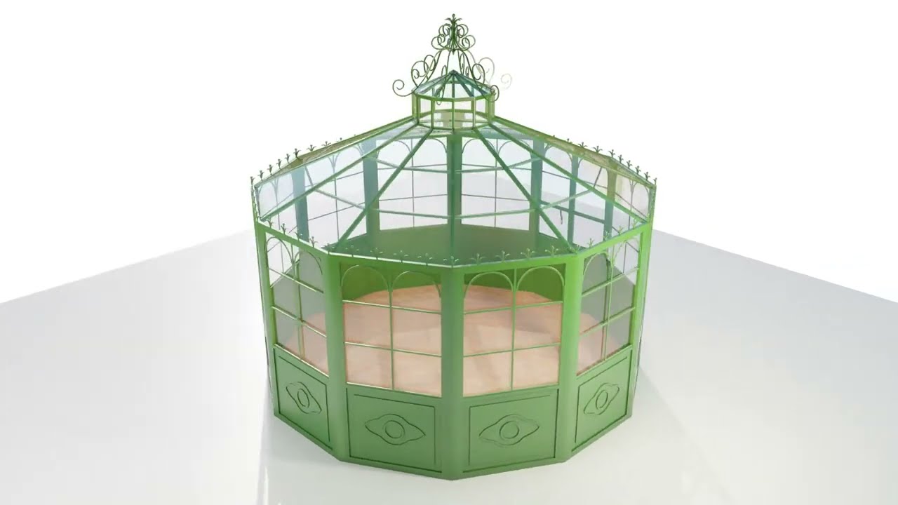 Italian Wrought Iron Greenhouse