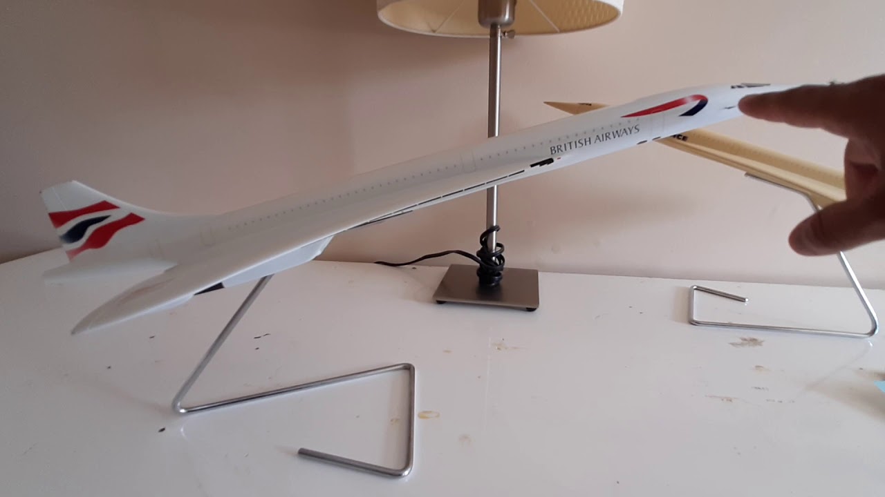 Restoration of 1:100 scale resin Concorde models