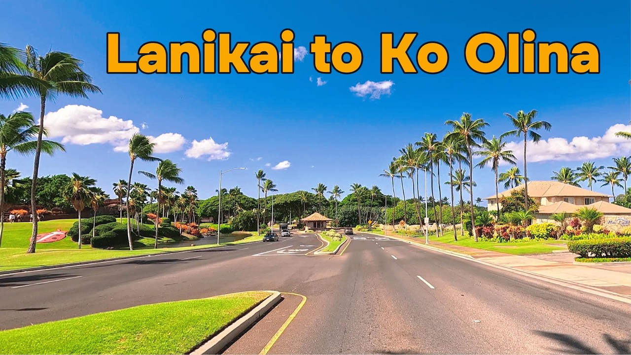 Lanikai to Ko Olina Drive | Relaxing Scenic Drive Across Oahu, Hawaii 4K