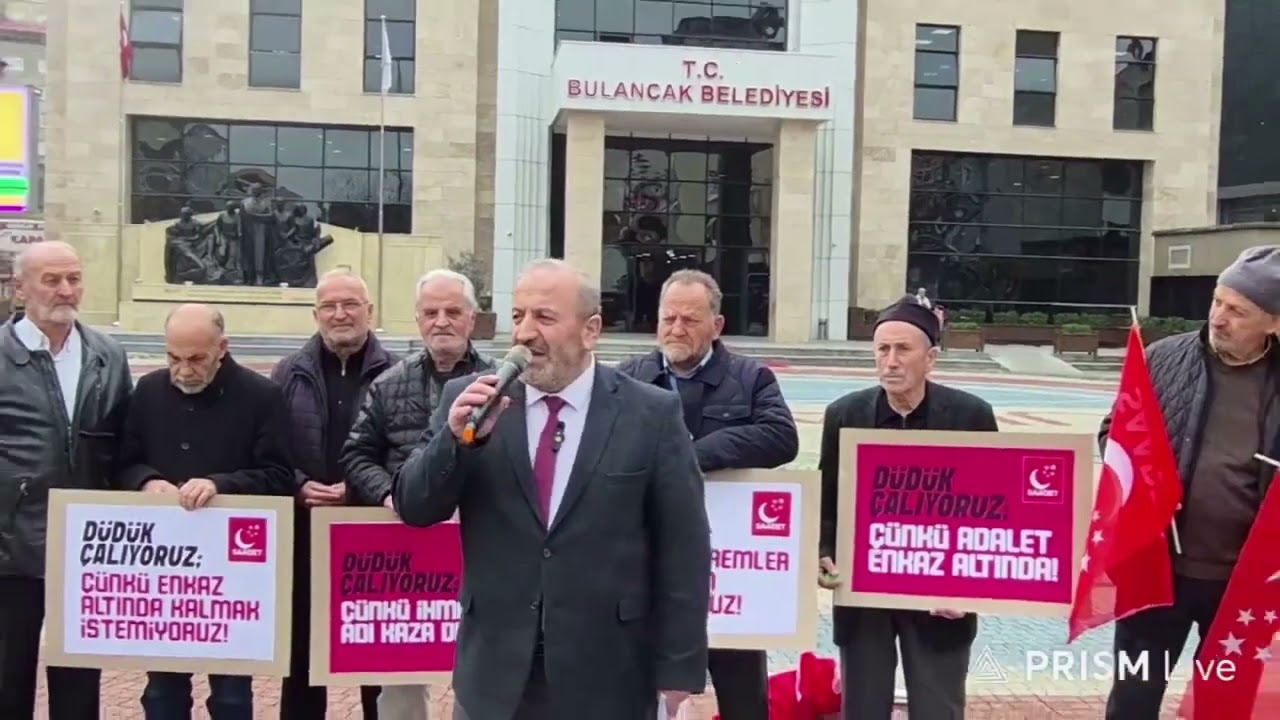 SAADET PARTİSİ DEPREM EYLEMİ