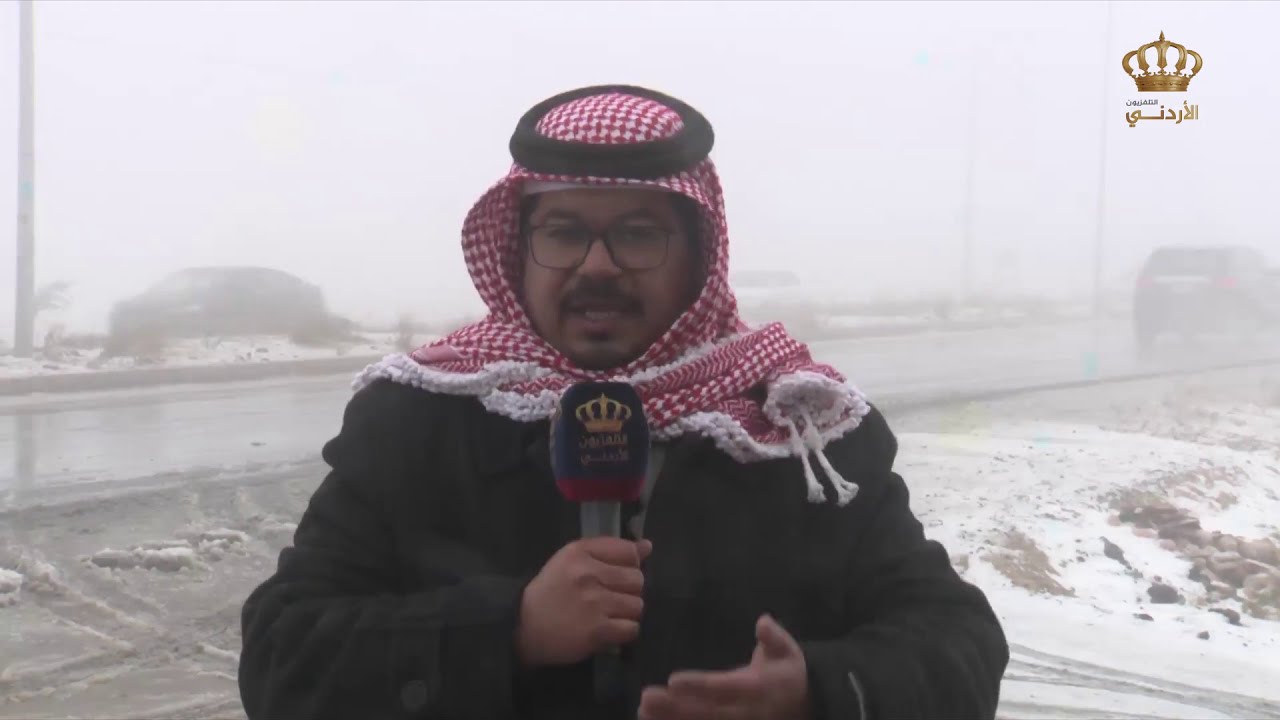 تساقط الثلوج في مناطق عدة من محافظة الكرك