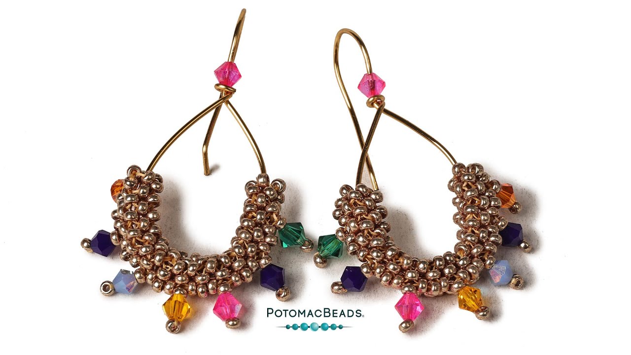 Fiesta Earrings - DIY Jewelry Making Tutorial by PotomacBeads
