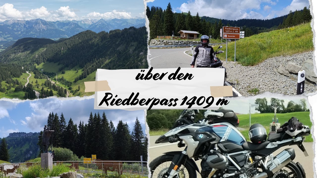 Motorradtour 2024 über den Riedbergpass im Allgäu