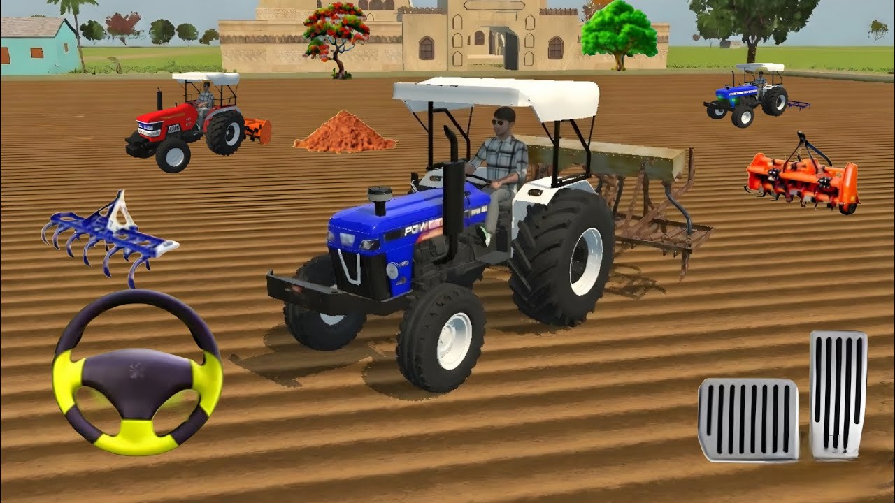 POWERTREC 60🚜//NEW HOLEND // 🚜//ARJUUN//🚜TRACTOR FROM  ALL FARMING 🌾🌿 3D GAM VIDEO PLAY GAMING