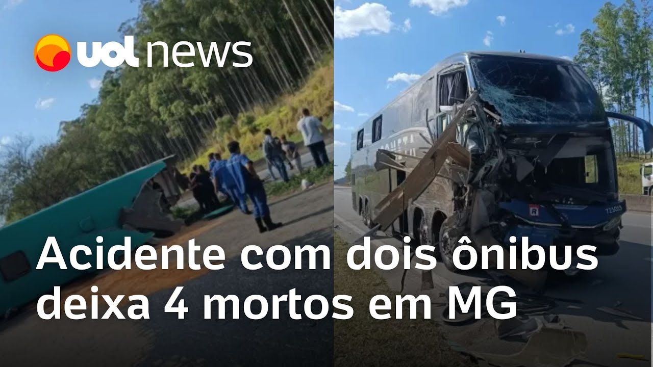 Acidente com dois ônibus deixa 4 mortos e 27 feridos em Juiz de Fora (MG)