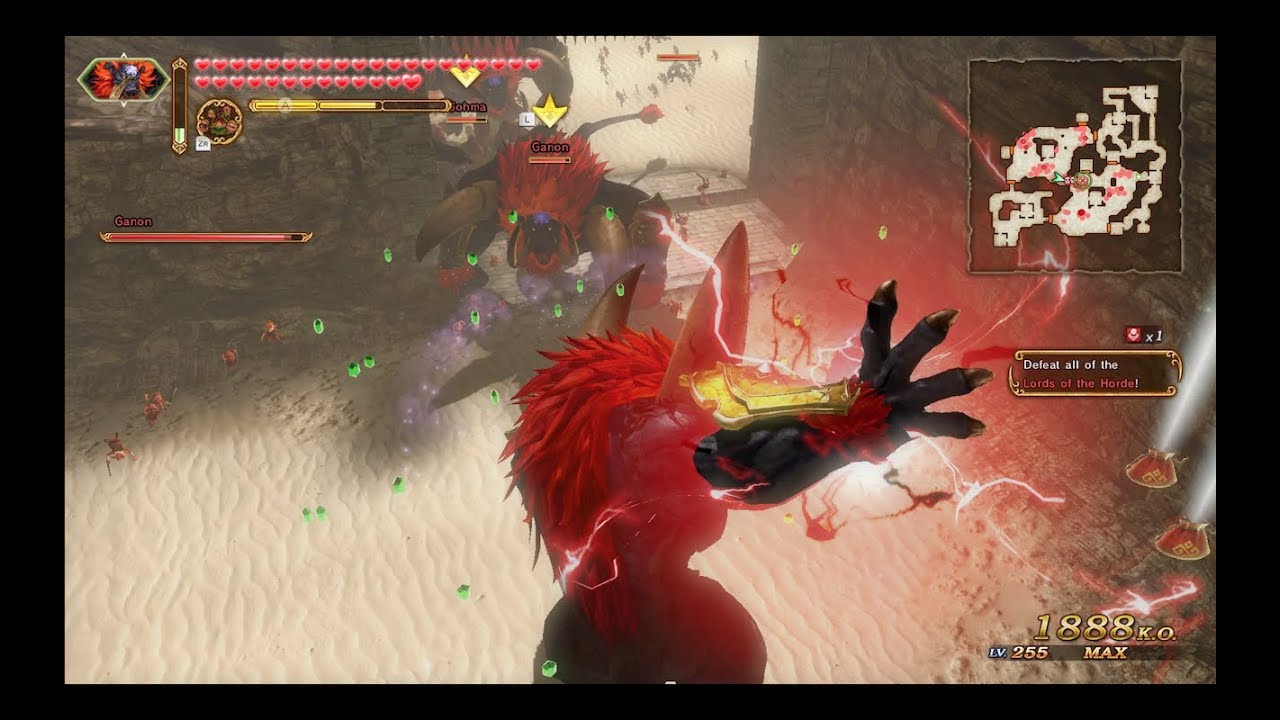 Hyrule Warriors: Definitive Edition - Dark Beast Ganon Gameplay - Giant Battle LV.3