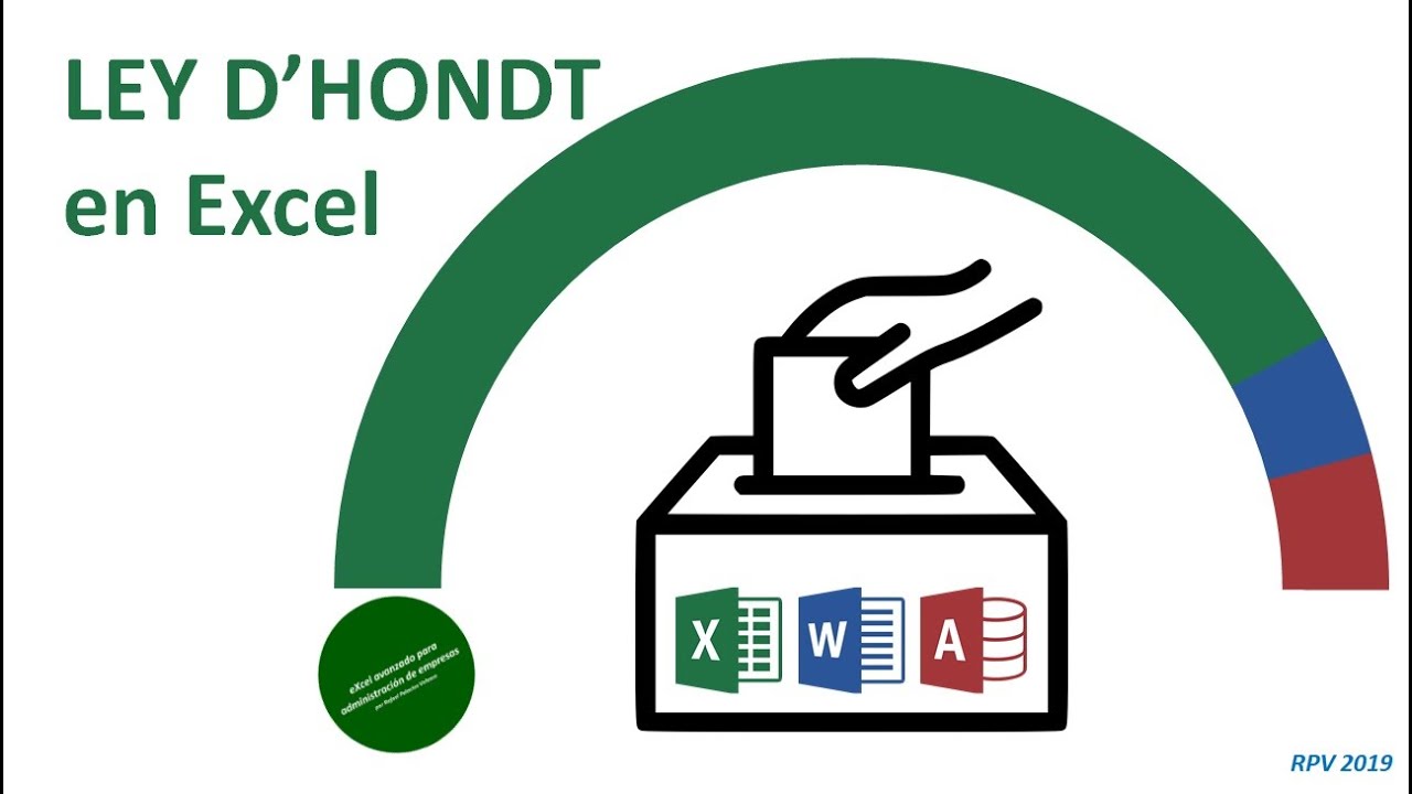 Elecciones y reparto de escaños: la Ley d'Hondt en Excel