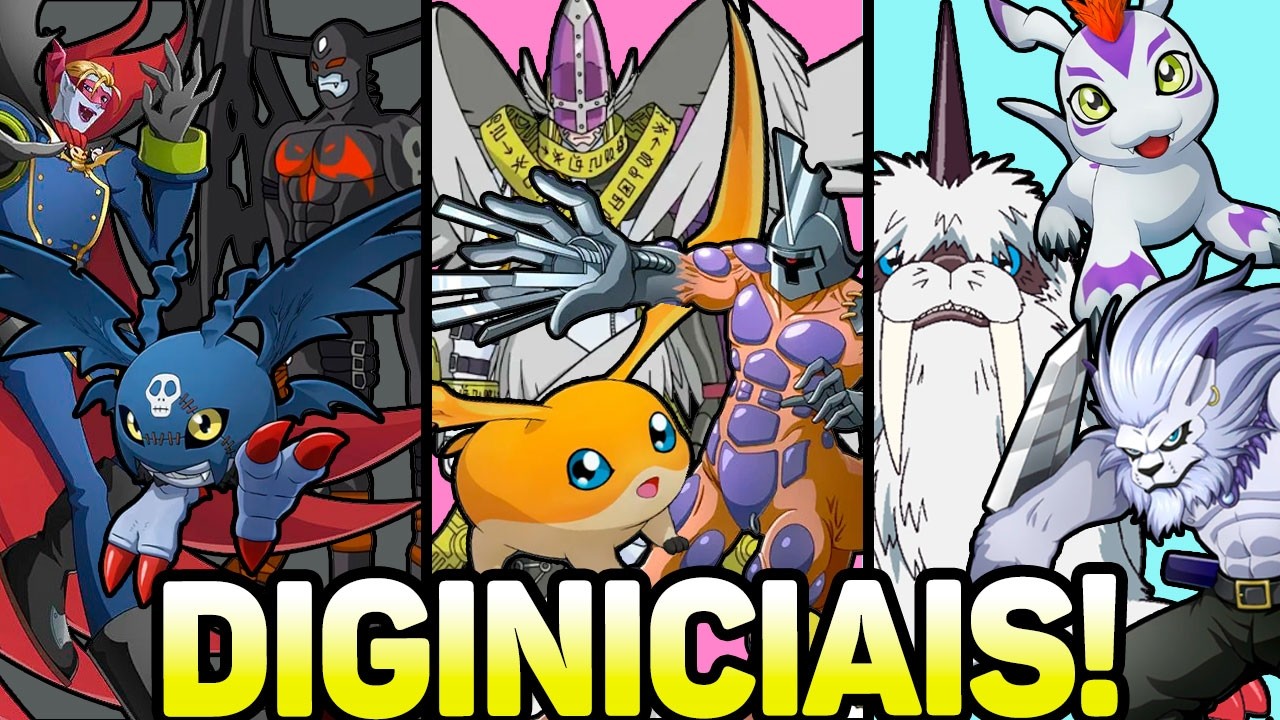 TODAS DIGIEVOLUÇÕES DOS INICIAIS DE DIGIMON STORY TIME STRANGER !!