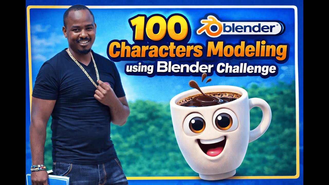 How to  make a character in blender | 2/100