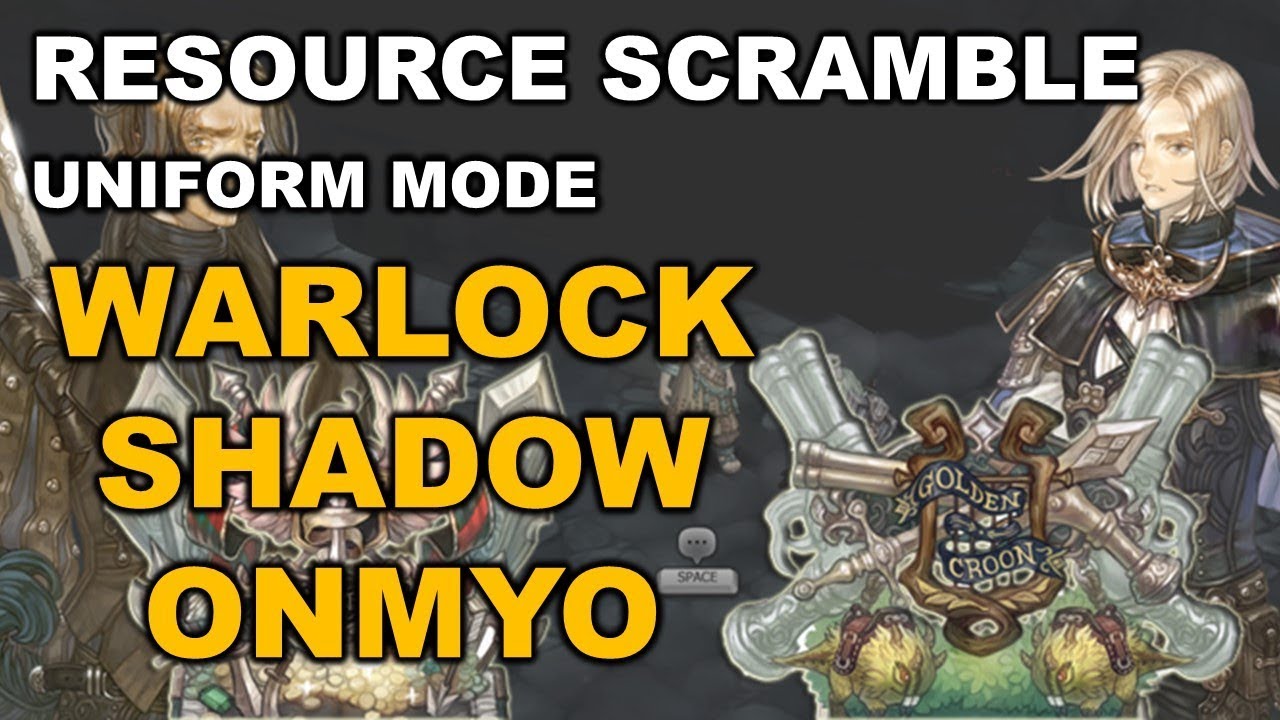 [TOS] (Warlock - Shadow - Onmyo) Resource Scramble: Uniform Mode