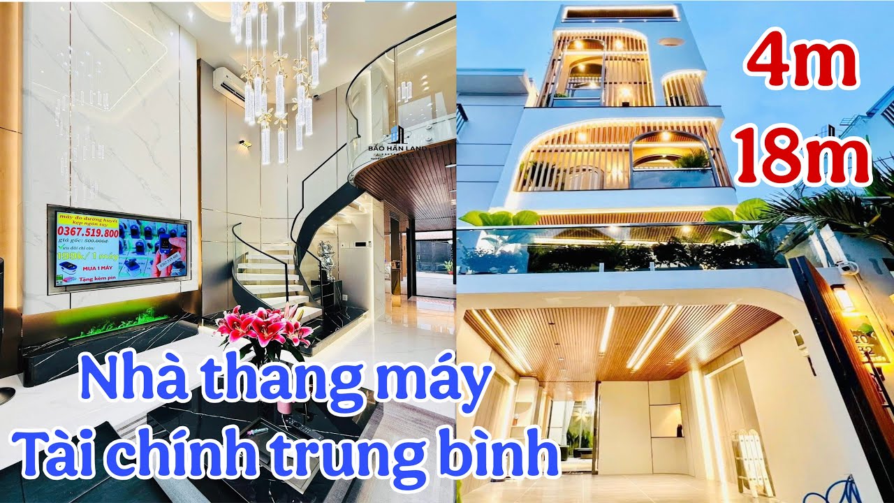 Nhà mới có thang máy đường thông giảm giá gần nửa tỷ đồng, gần chợ gần công viên ..