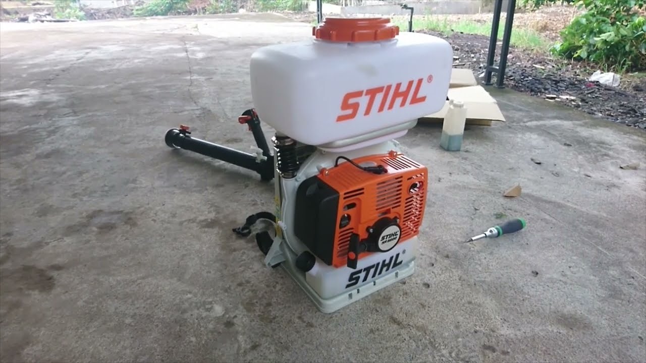 BELAJAR MENGGUNAKAN MIST BLOWER STIHL SR 5600