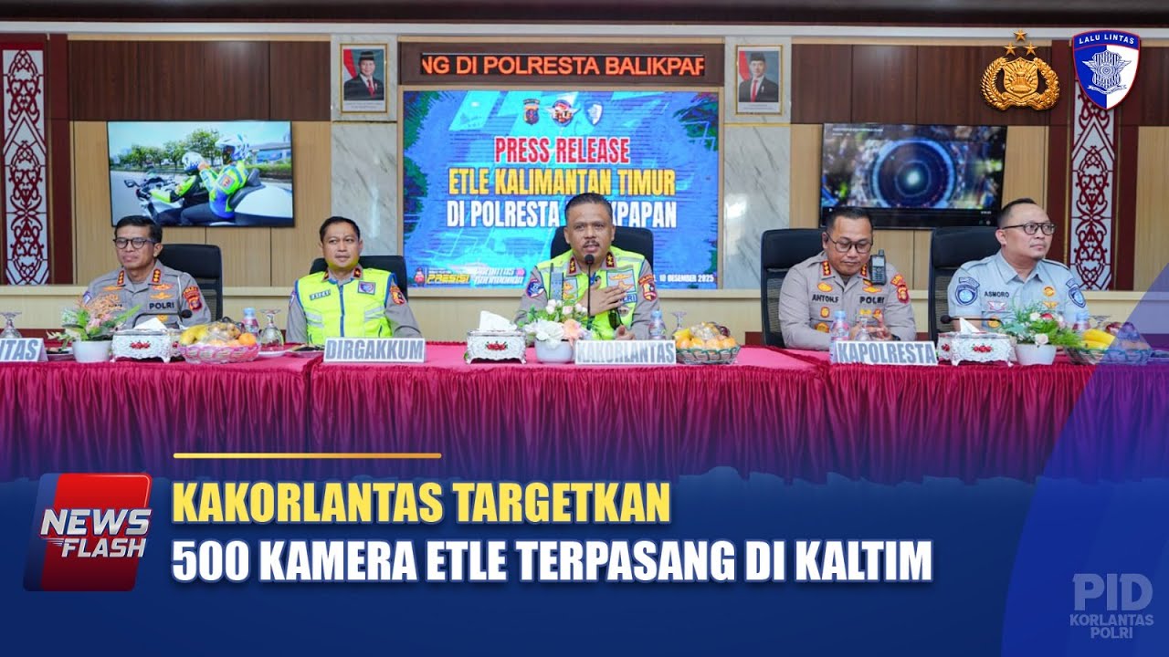 KAKORLANTAS TARGETKAN 500 KAMERA ETLE TERPASANG DI KALTIM | NTMC POLRI
