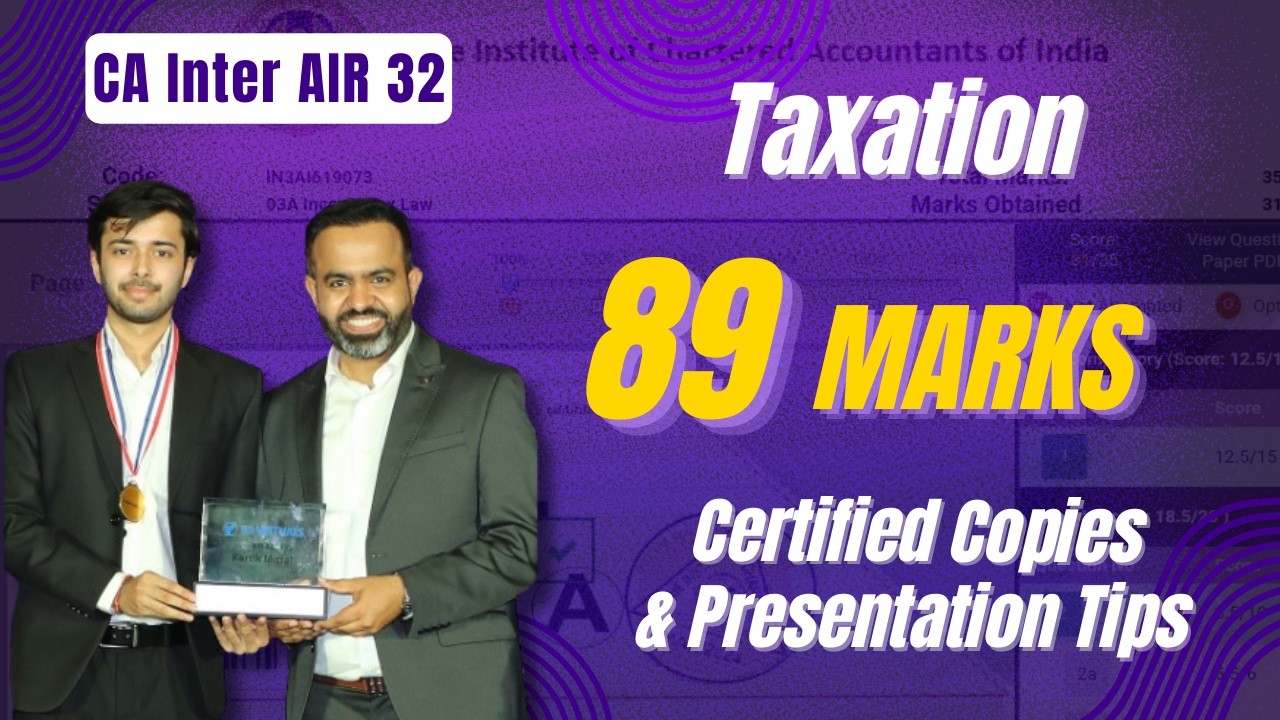 TAX Certified Copies of AIR 32 | 89 Marks | How to Present Answers? 