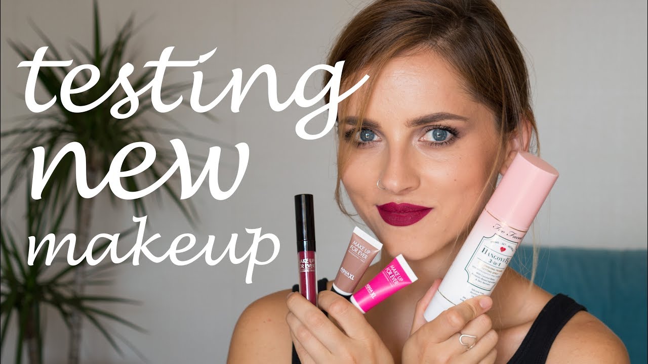 TESTING NEW MAKEUP - Quick waterproof makeup look | MILA